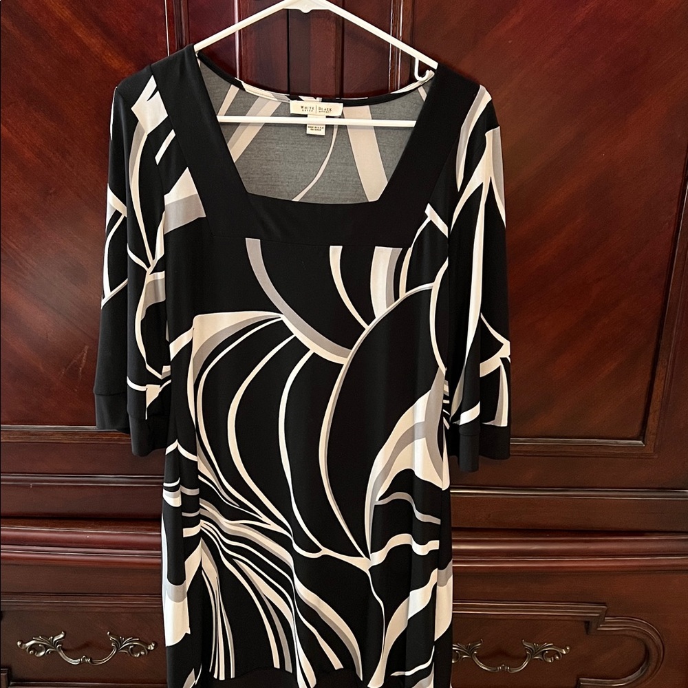 White House Black Market Monochrome Dress